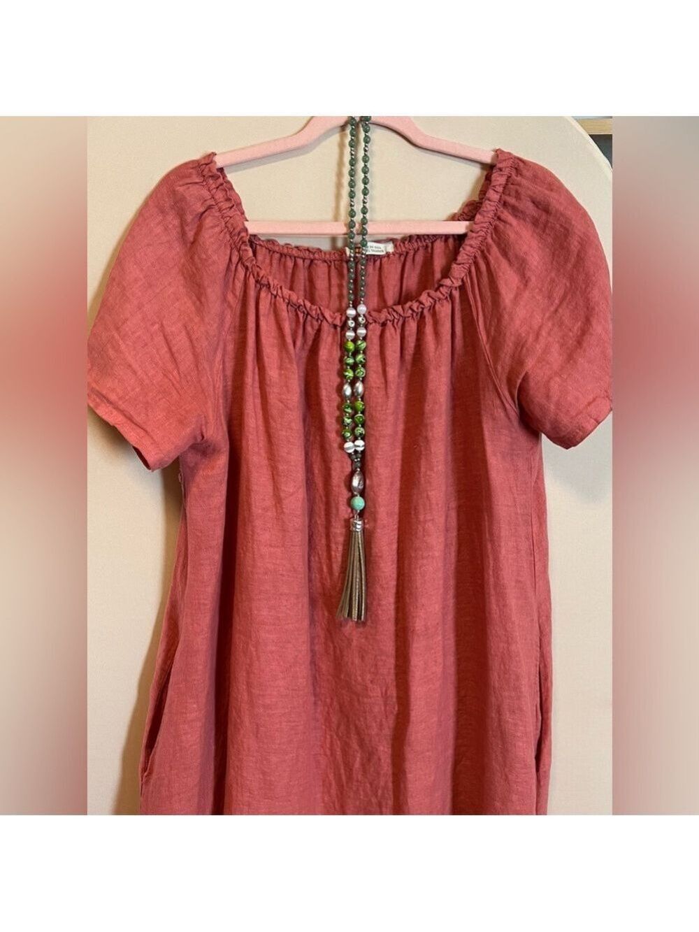 Blanco de Ibiza Linen Hi-Lo Midi Dress - Picture 2 of 6